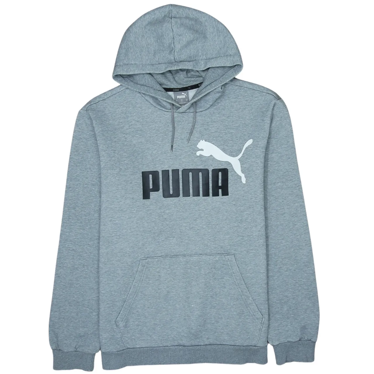 Puma 90's Spellout Pullover Hoodie XLarge Grey sold by Vintage Club