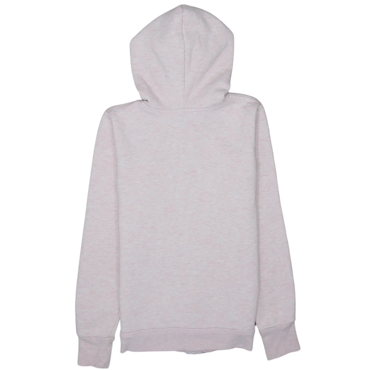 Calvin Klein Light Pink Zip Hoodie Women’s Small Printed Logo Drawstring Fleece Top Sweatshirt sold by Vintage Club product image thumbnail 2