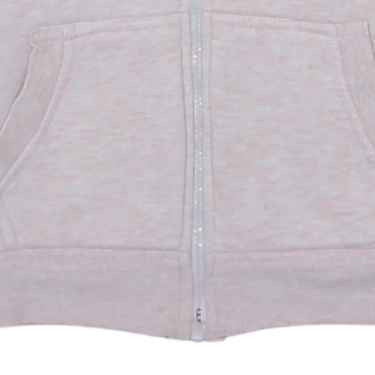 Calvin Klein Light Pink Zip Hoodie Women’s Small Printed Logo Drawstring Fleece Top Sweatshirt sold by Vintage Club product image thumbnail 4