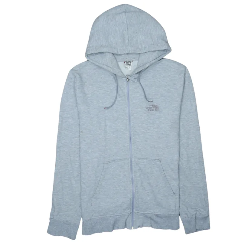 The North Face 90's Drawstring Pockets Full Zip Up Hoodie Large Grey sold by Vintage Club