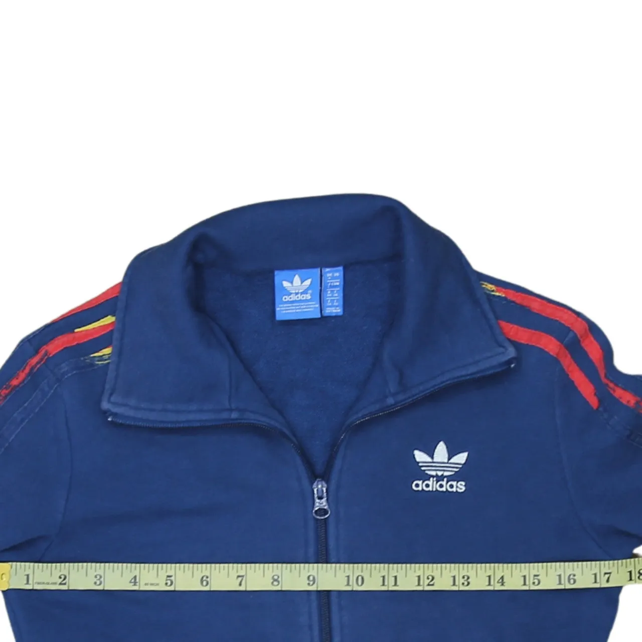 Adidas 90's Lightweight Full Zip Up Sweatshirt Medium Navy Blue sold by Vintage Club product image thumbnail 5