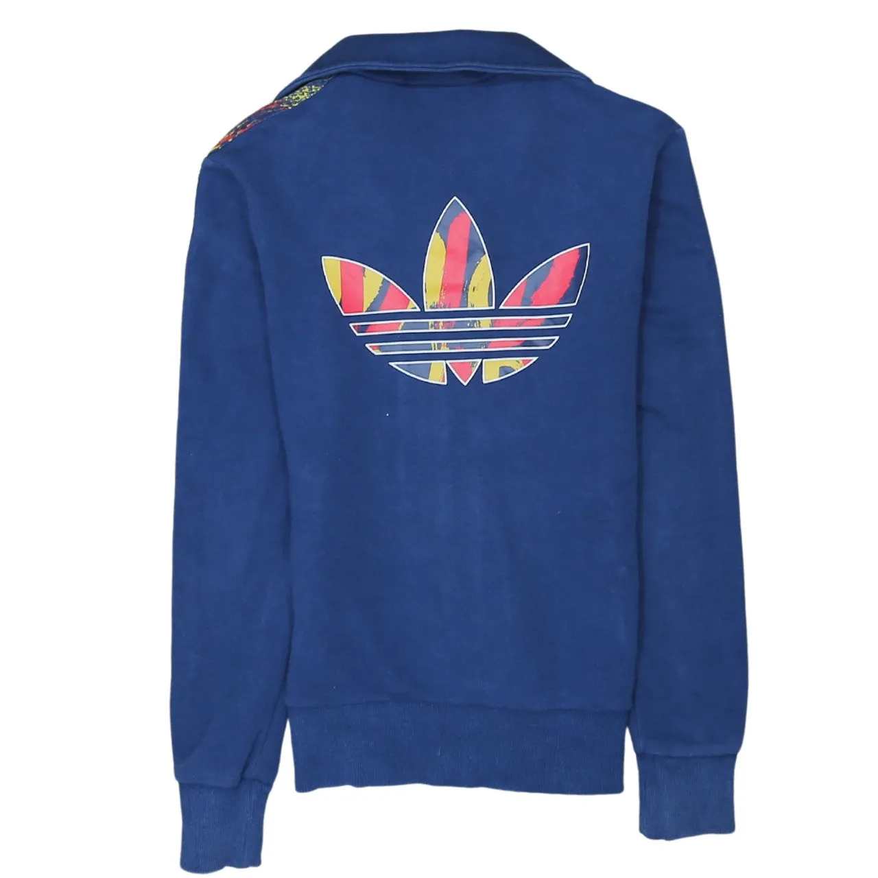Adidas 90's Lightweight Full Zip Up Sweatshirt Medium Navy Blue sold by Vintage Club product image thumbnail 2