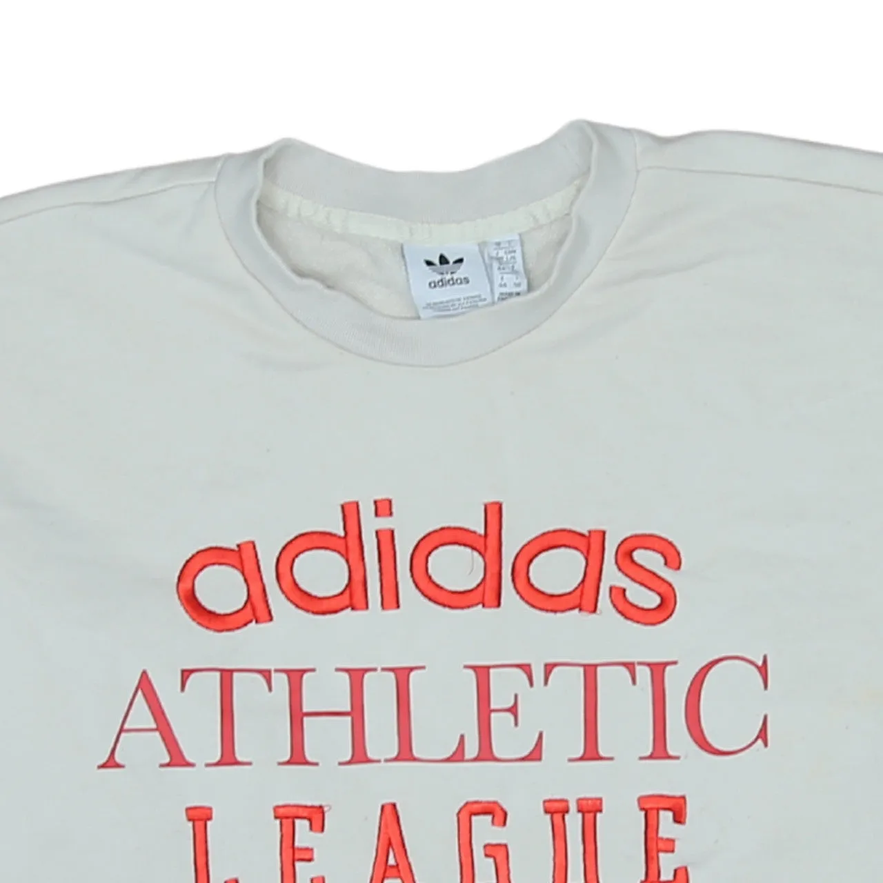 Adidas 90's Spellout Crew Neck Sweatshirt Large Beige Cream sold by Vintage Club product image thumbnail 3