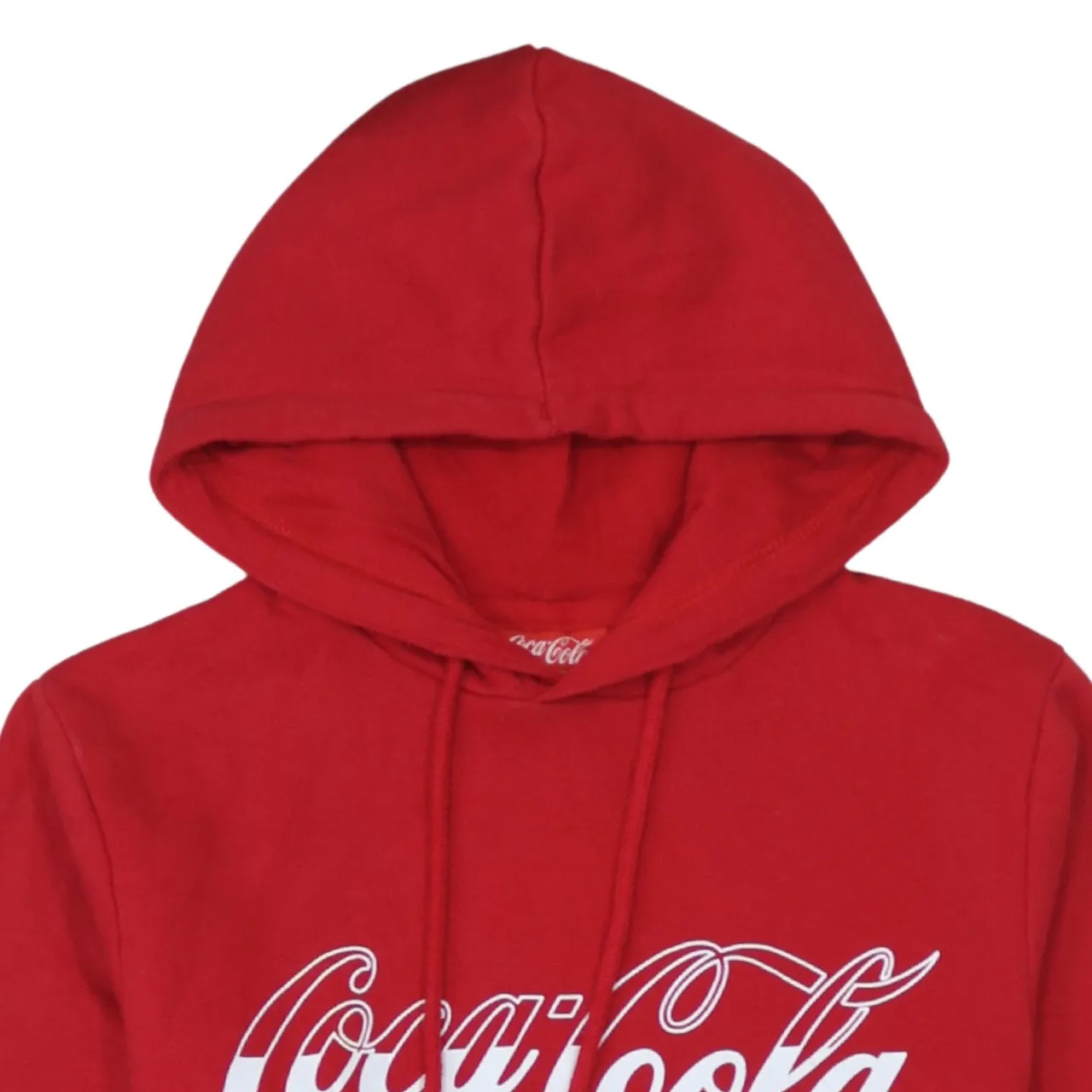 Coca Cola 90's Spellout Pullover Hoodie XSmall Red sold by Vintage Club product image thumbnail 3
