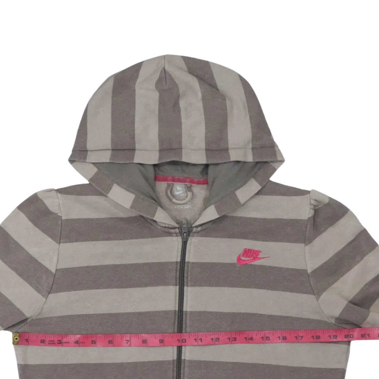 Nike 90's Swoosh Full Zip Up Hoodie XLarge Grey sold by Vintage Club product image thumbnail 5