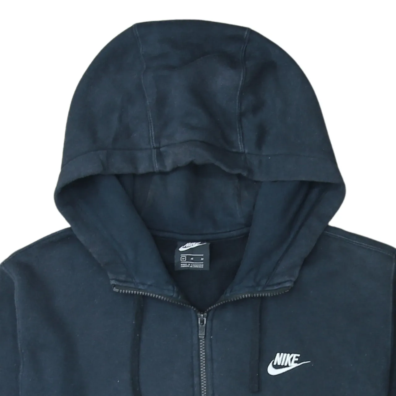 Nike 90's Swoosh Full Zip Up Hoodie Medium Black sold by Vintage Club product image thumbnail 3