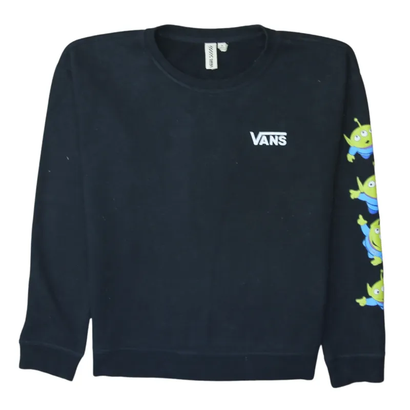 VANS 90's Lightweight Crew Neck Sweatshirt Medium Black sold by Vintage Club