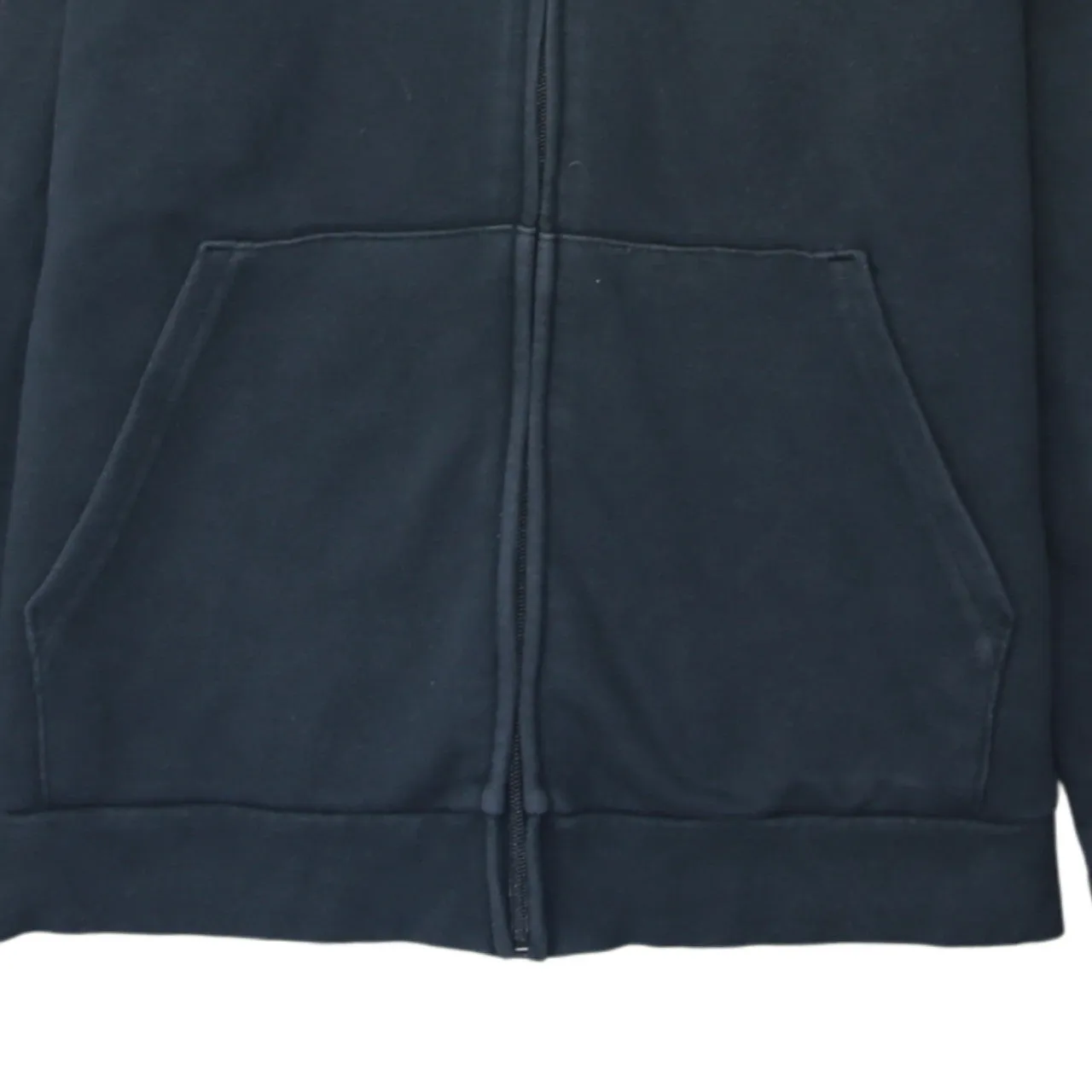 Adidas 90's Striped Sleeve Full Zip Up Hoodie Large Black sold by Vintage Club product image thumbnail 4