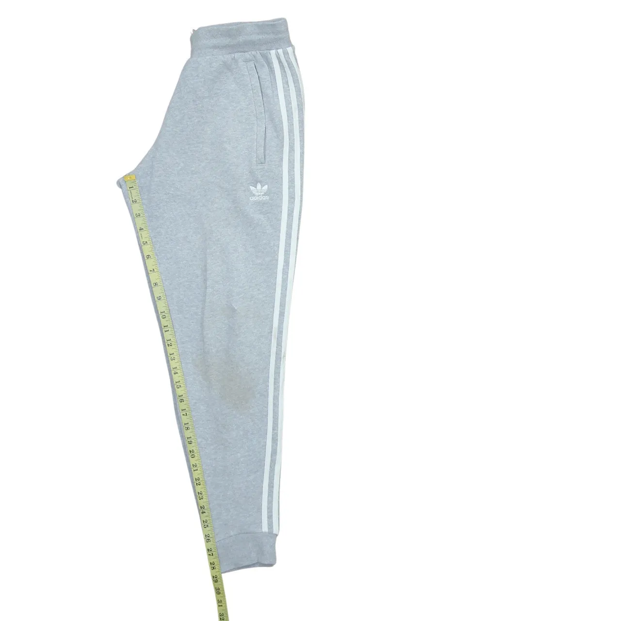 Adidas 90's 3 Stripes Casual Joggers / Sweatpants 30 Grey sold by Vintage Club product image thumbnail 5