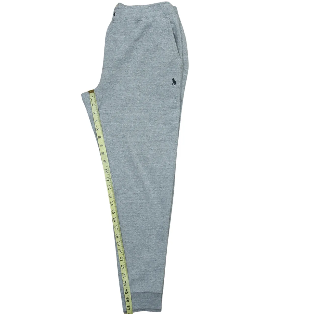 Polo Ralph Lauren Grey Joggers Men's Medium Embroidered Pony Logo Cuffed Sweatpants Loungewear sold by Vintage Club product image thumbnail 5