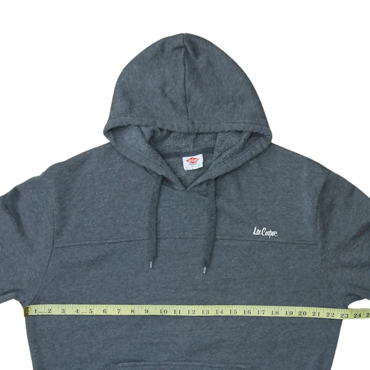 Lee Cooper Dark Grey Hoodie Women’s Large Embroidered Chest Logo Front Pocket Pullover Sweatshirt sold by Vintage Club product image thumbnail 5