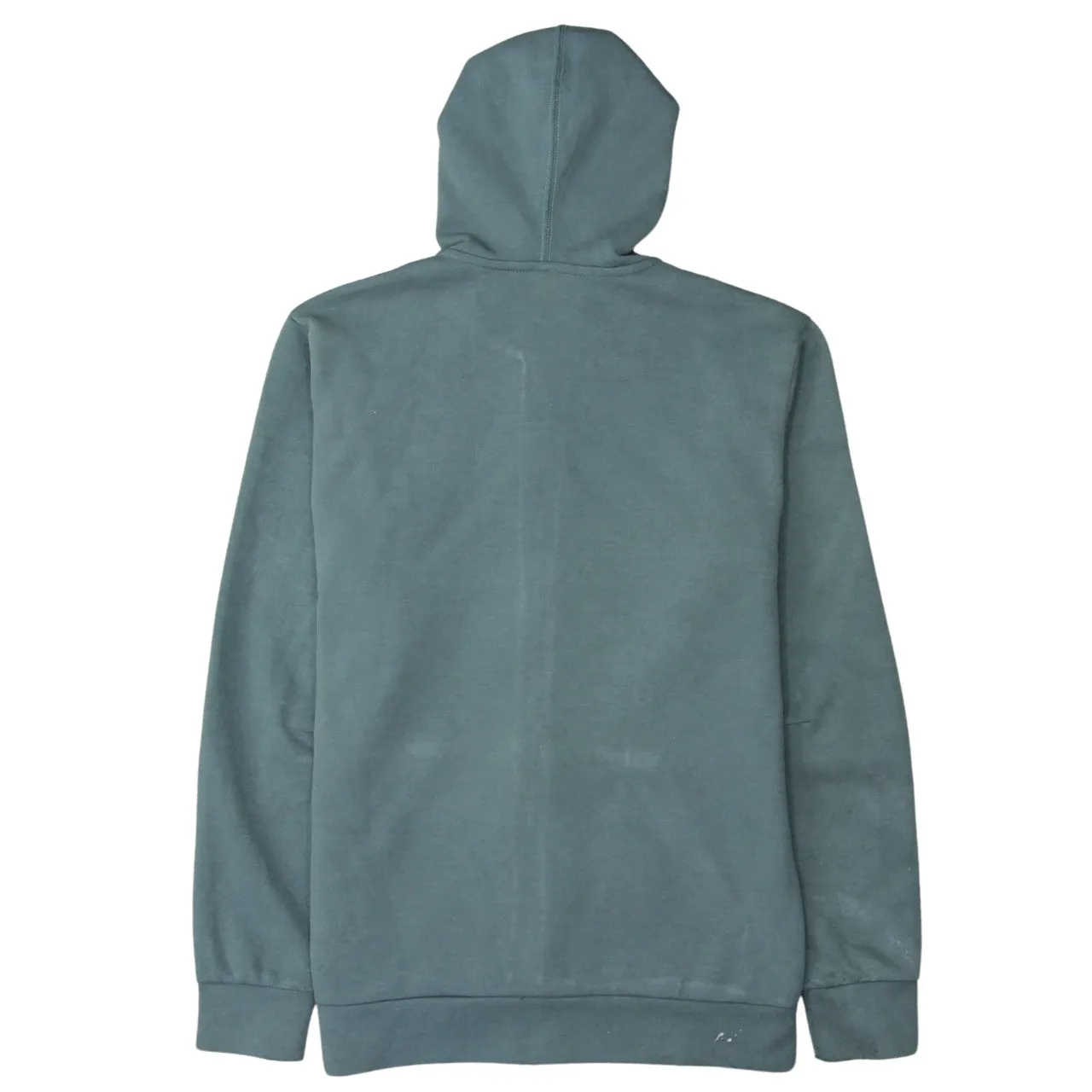 Adidas Green Zip Hoodie Women’s Medium Embroidered Chest Logo Split Pocket Sweatshirt sold by Vintage Club product image thumbnail 2