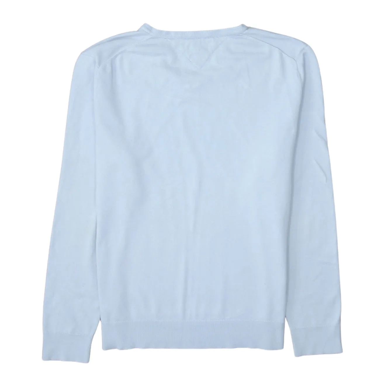 Tommy Hilfiger 90's Lightweight V Neck Sweatshirt XLarge Blue sold by Vintage Club product image thumbnail 2