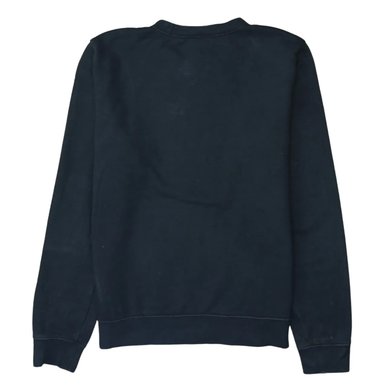 Nike Black Sweatshirt Men's Small Printed Chest Swoosh Logo Crewneck Pullover Fleece Top sold by Vintage Club product image thumbnail 2