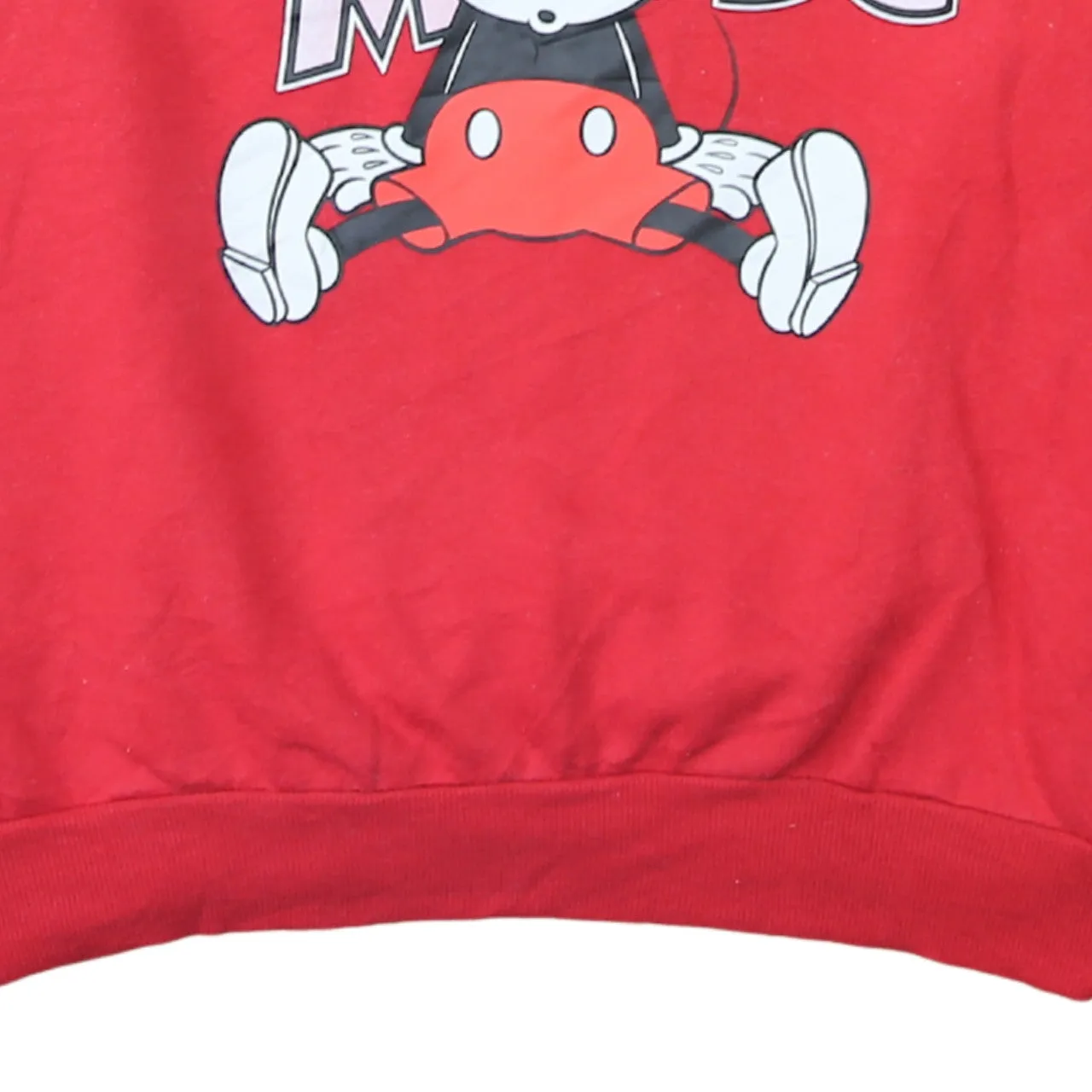Disney Red Mickey Mouse Sweatshirt Women's XLarge Printed Graphic Crewneck Pullover Fleece Top sold by Vintage Club product image thumbnail 4