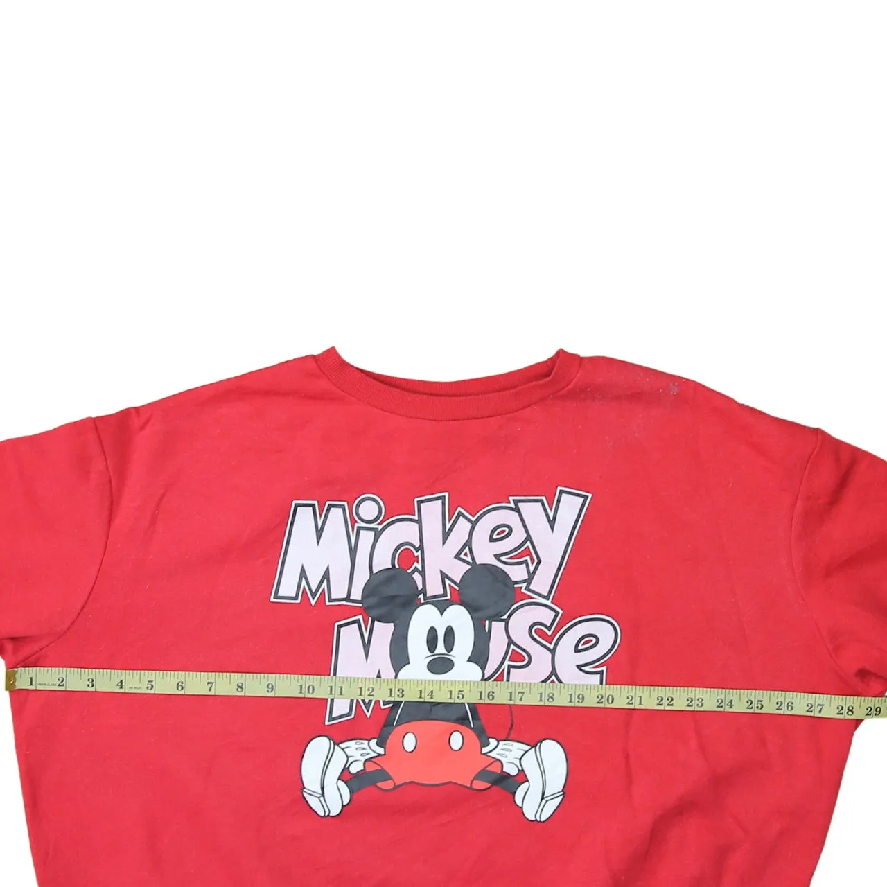 Disney Red Mickey Mouse Sweatshirt Women's XLarge Printed Graphic Crewneck Pullover Fleece Top sold by Vintage Club product image thumbnail 5
