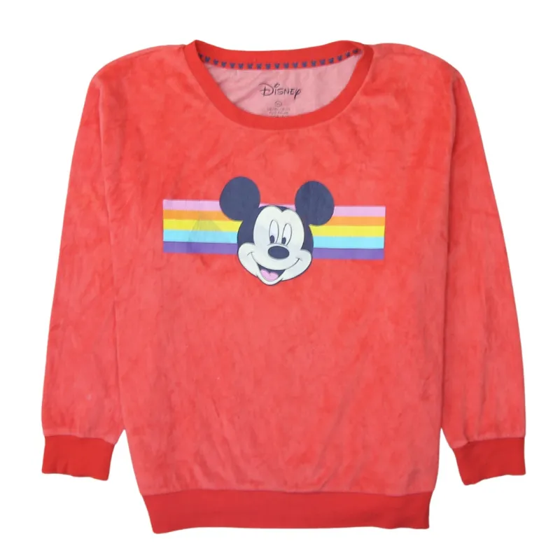 Disney 90's Mickey Mouse Crew Neck Sweatshirt XLarge Red sold by Vintage Club
