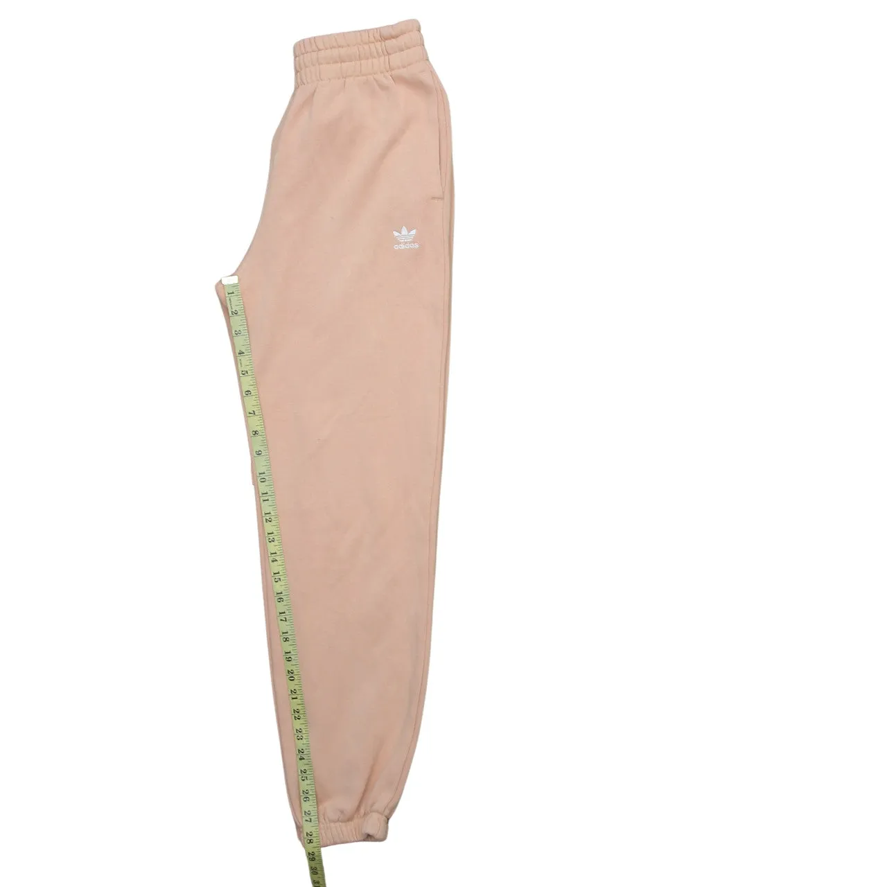 Adidas Light Pink Joggers Women’s 26 Embroidered Trefoil Logo Elasticated Cuffs Lounge Sweatpants sold by Vintage Club product image thumbnail 5
