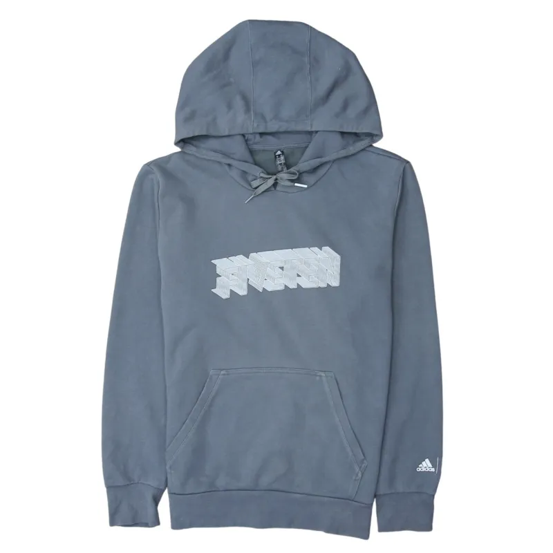 Adidas 90's Drawstring Pockets Pullover Hoodie Medium Grey sold by Vintage Club