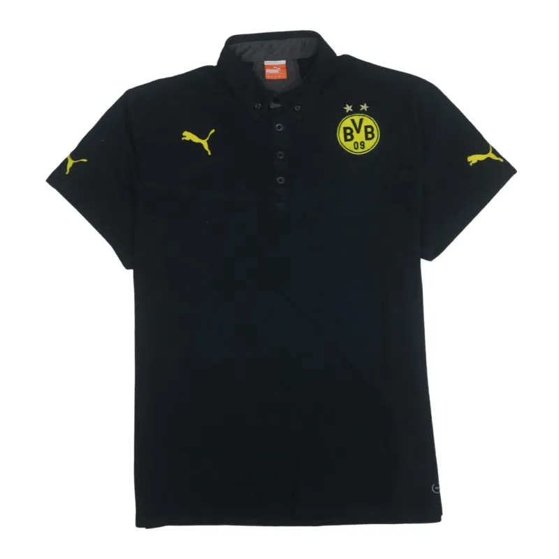 Puma 90's Short Sleeves Quarter Button Polo Shirt XXLarge (2XL) Black sold by Vintage Club