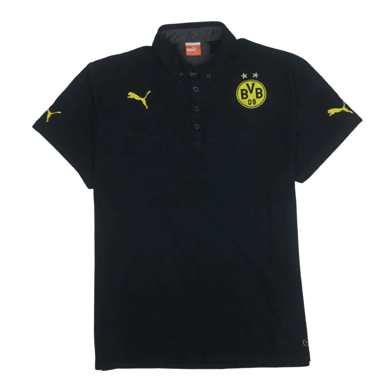 Puma 90's Short Sleeves Quarter Button Polo Shirt XXLarge (2XL) Black sold by Vintage Club