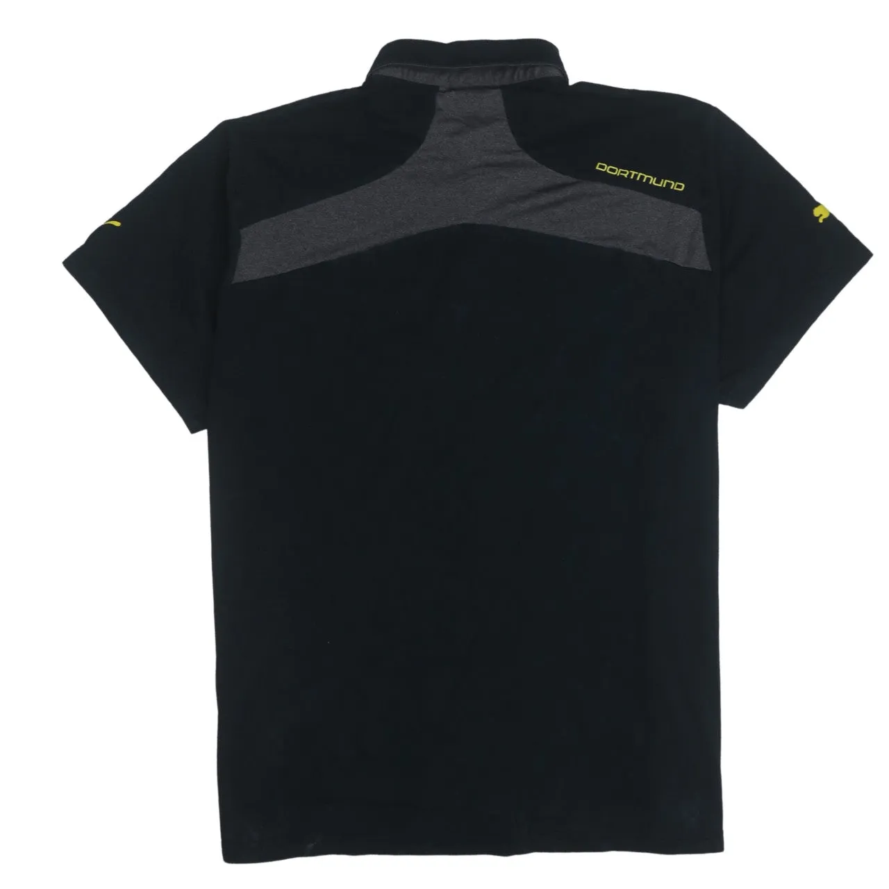 Puma 90's Short Sleeves Quarter Button Polo Shirt XXLarge (2XL) Black sold by Vintage Club product image thumbnail 2