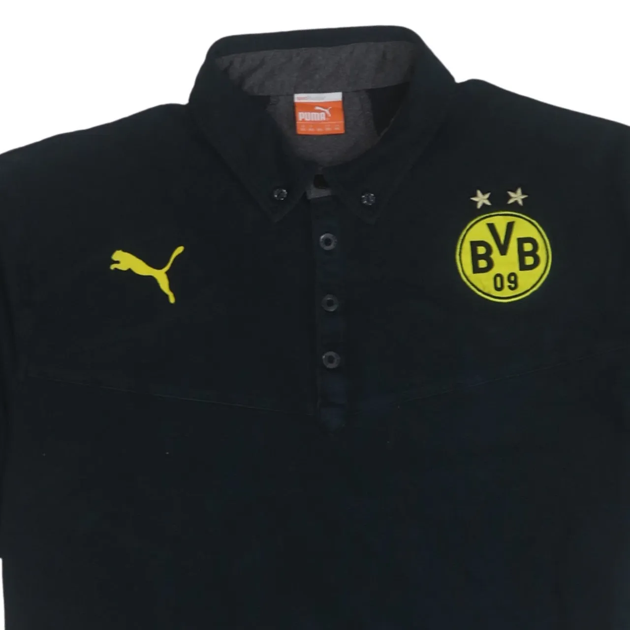 Puma 90's Short Sleeves Quarter Button Polo Shirt XXLarge (2XL) Black sold by Vintage Club product image thumbnail 3