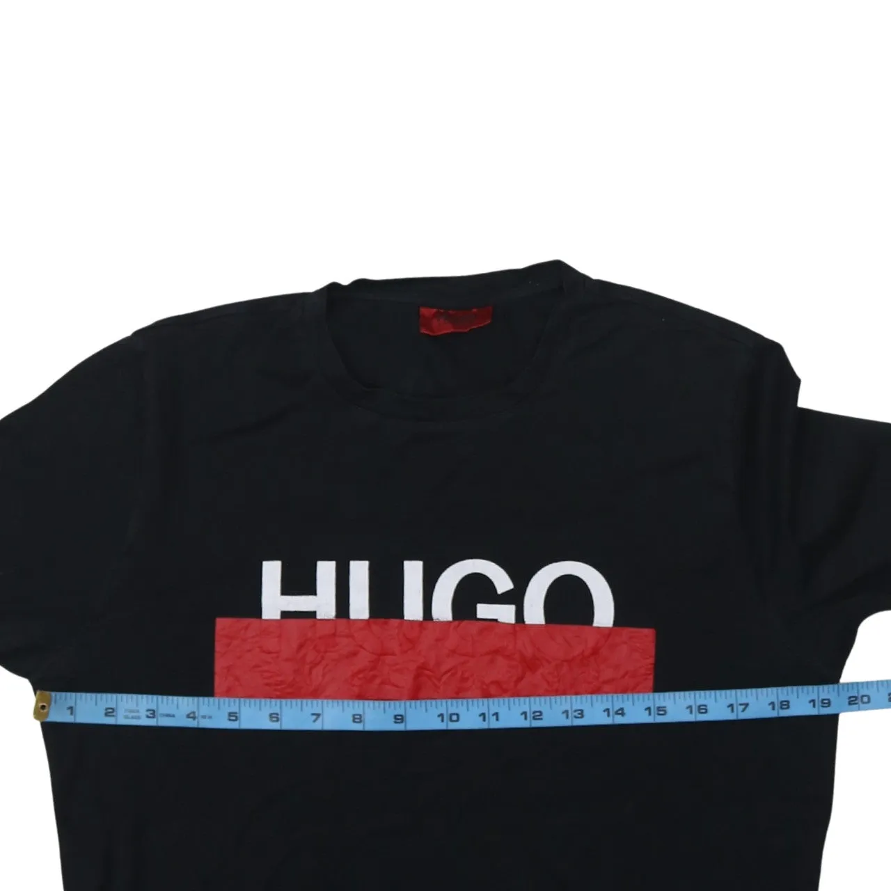 HUGO BOSS 90's Spellout Short Sleeves T Shirt Small Black sold by Vintage Club product image thumbnail 5