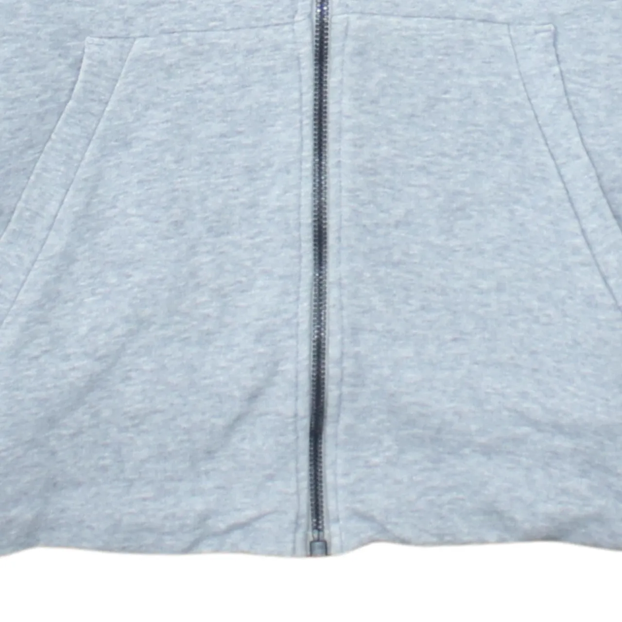 Adidas Light Grey Hoodie Men's XSmall Full Zip Fleece Lined Sleeve Printed Logo Sweatshirt sold by Vintage Club product image thumbnail 4