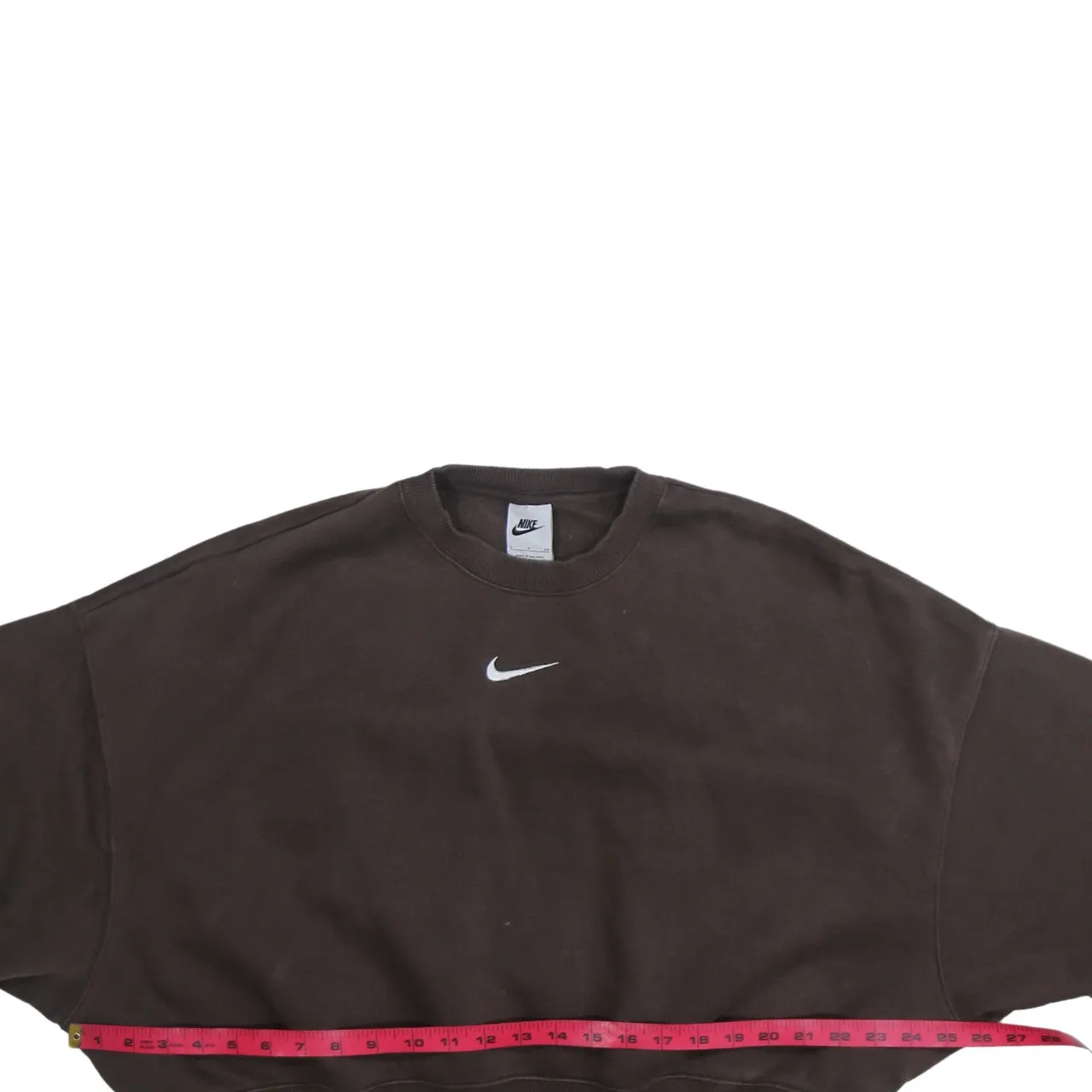 Nike 90's Center Middle Swoosh Crew Neck Sweatshirt Small Brown sold by Vintage Club product image thumbnail 5