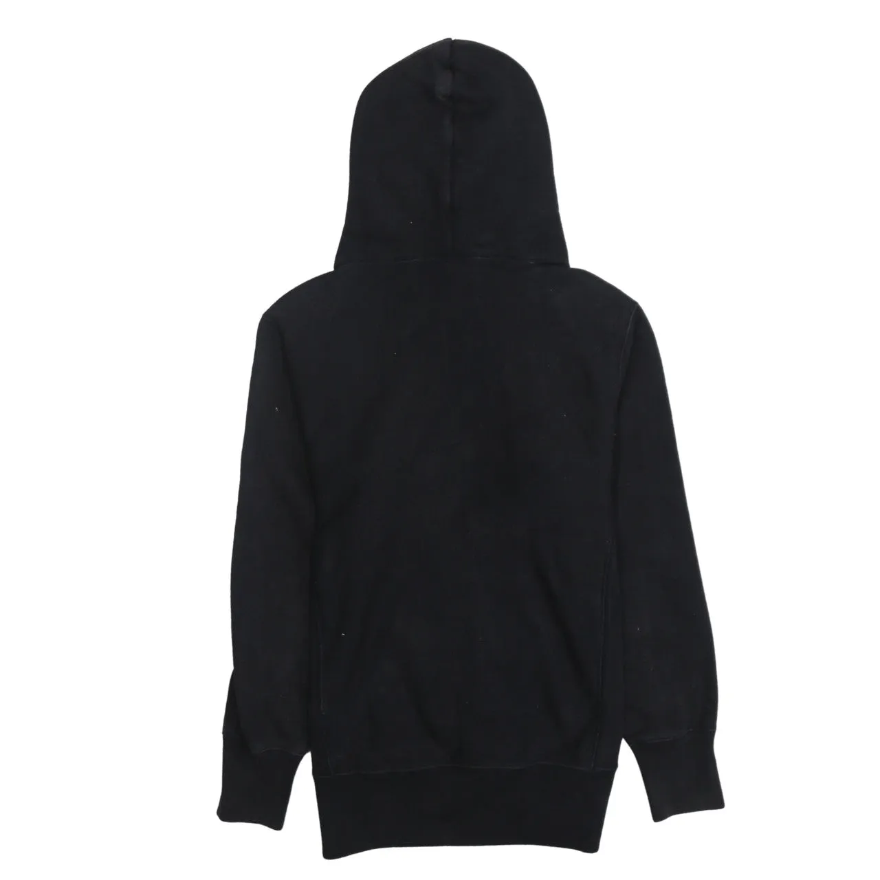 Champion Black Hoodie Women’s Small Embroidered Script Logo Front Pocket Fleece Pullover sold by Vintage Club product image thumbnail 2