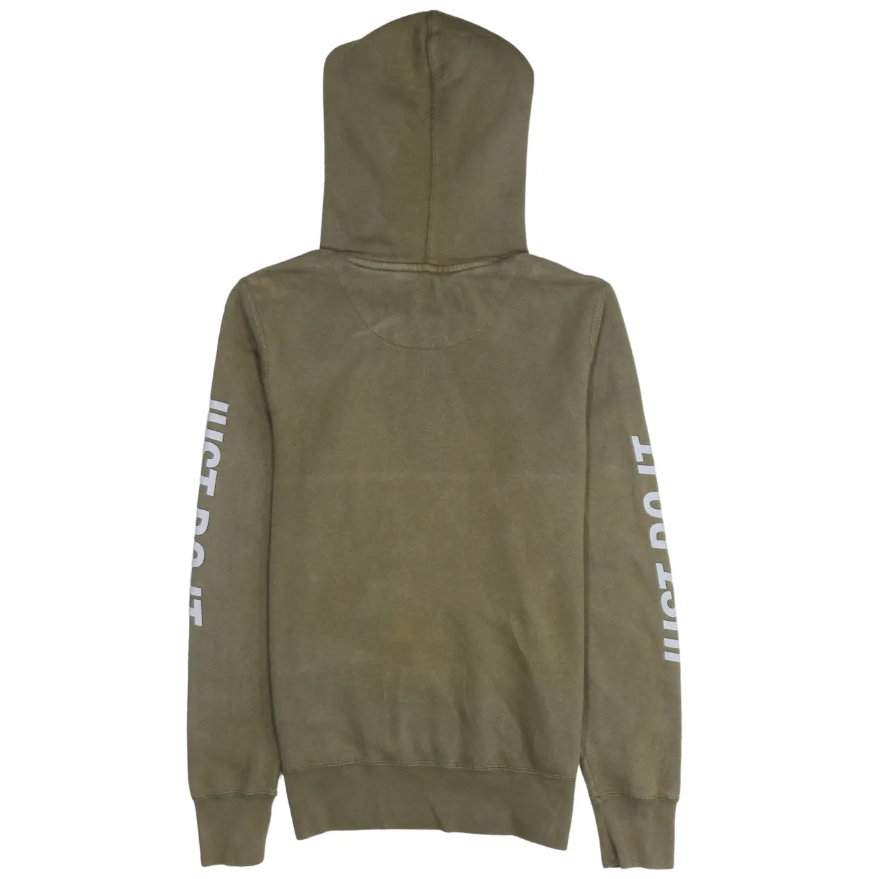 Nike 90's Center Middle Swoosh Pullover Hoodie Small Khaki Green sold by Vintage Club product image thumbnail 2