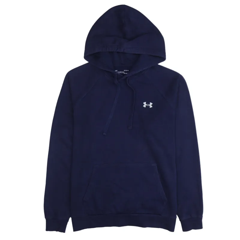 Under Armour 90's Drawstring Pockets Pullover Hoodie Large Navy Blue sold by Vintage Club