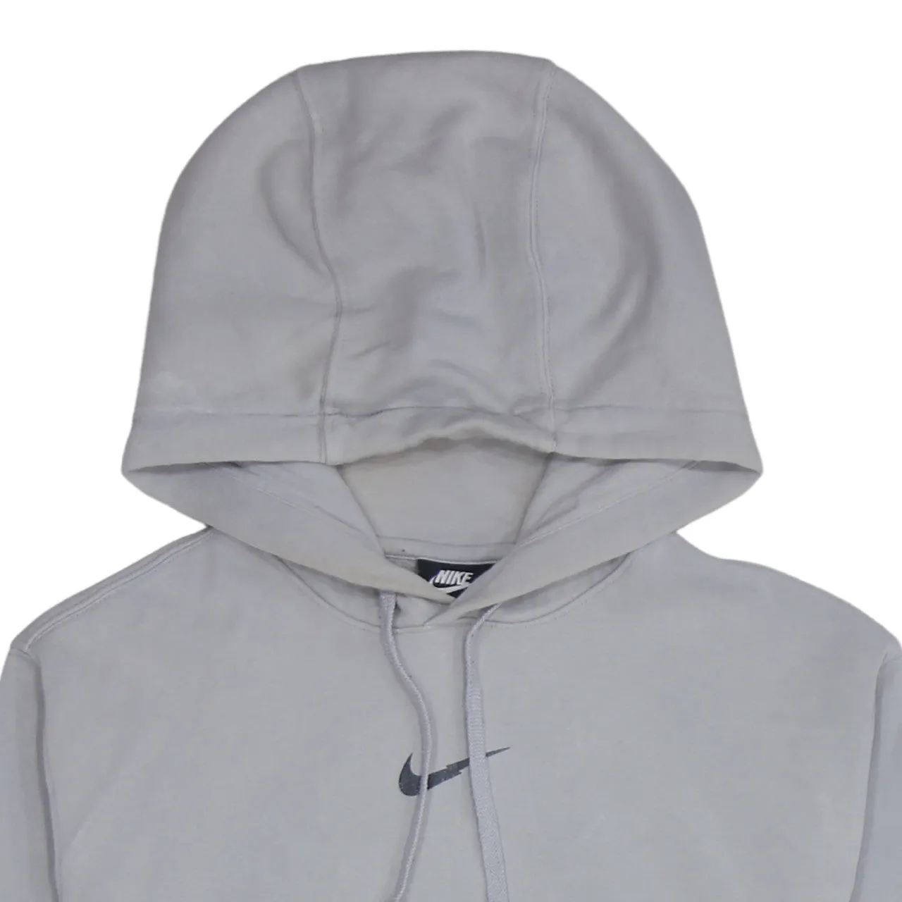 Nike 90's Center Middle Swoosh Pullover Hoodie Small Grey sold by Vintage Club product image thumbnail 3