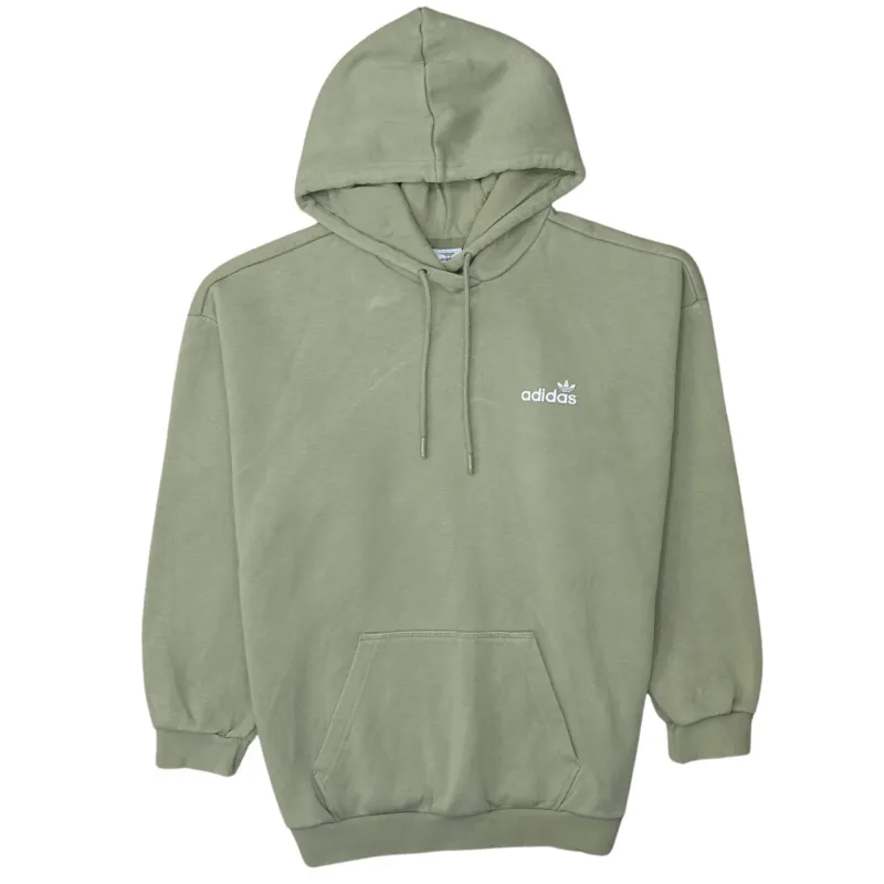 Adidas 90's Drawstring Pockets Pullover Hoodie Medium  Green sold by Vintage Club