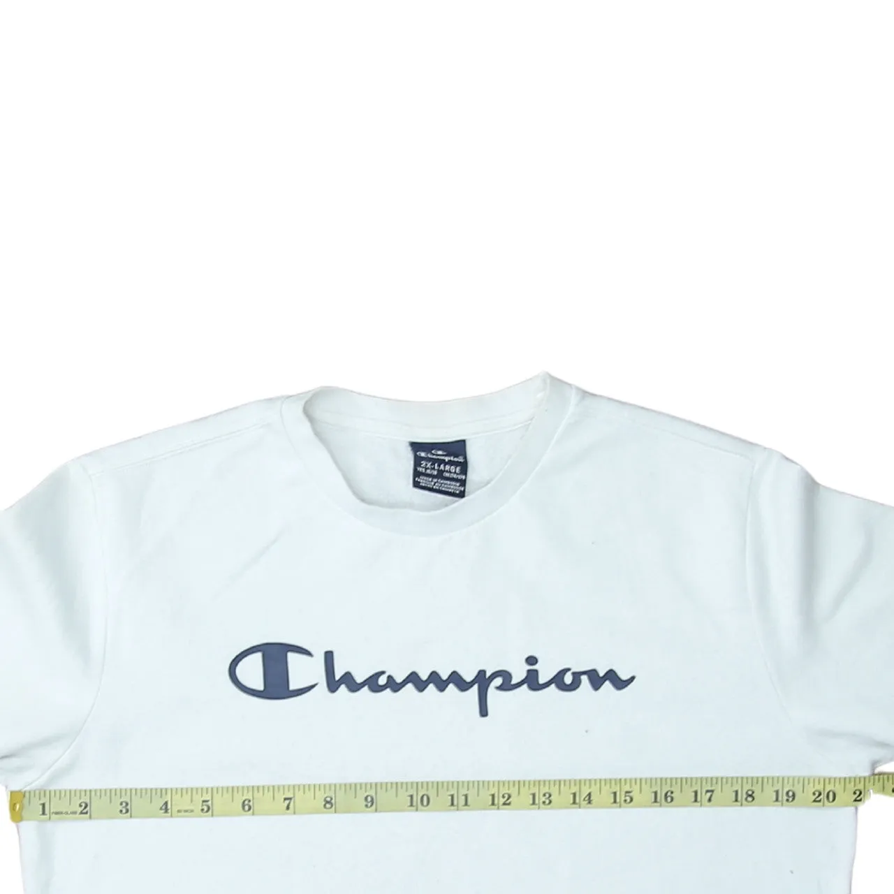 Champion 90's Spellout Crew Neck Sweatshirt XXLarge (2XL) White sold by Vintage Club product image thumbnail 5