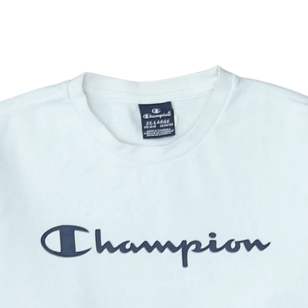Champion 90's Spellout Crew Neck Sweatshirt XXLarge (2XL) White sold by Vintage Club product image thumbnail 3