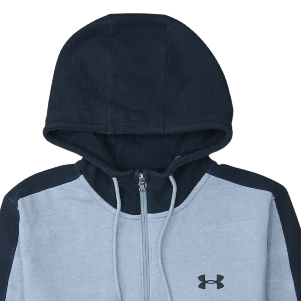 Under Armour Grey Half Zip Hoodie Men's Large Embroidered Logo Front Pocket Pullover Sweatshirt sold by Vintage Club product image thumbnail 3