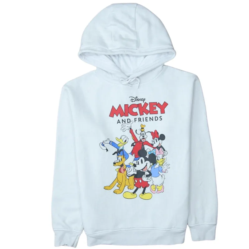 Disney 90's Mickey Mouse & Friends Pullover Hoodie XSmall White sold by Vintage Club