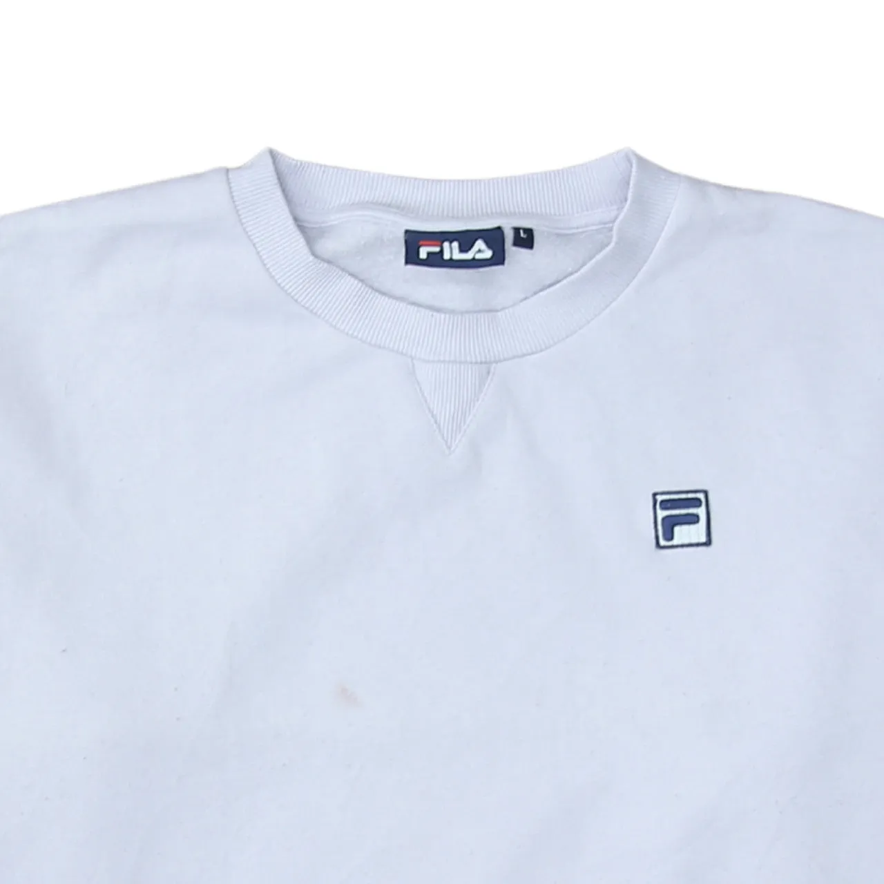 Fila 90's Lightweight Crew Neck Sweatshirt Medium Pink sold by Vintage Club product image thumbnail 3