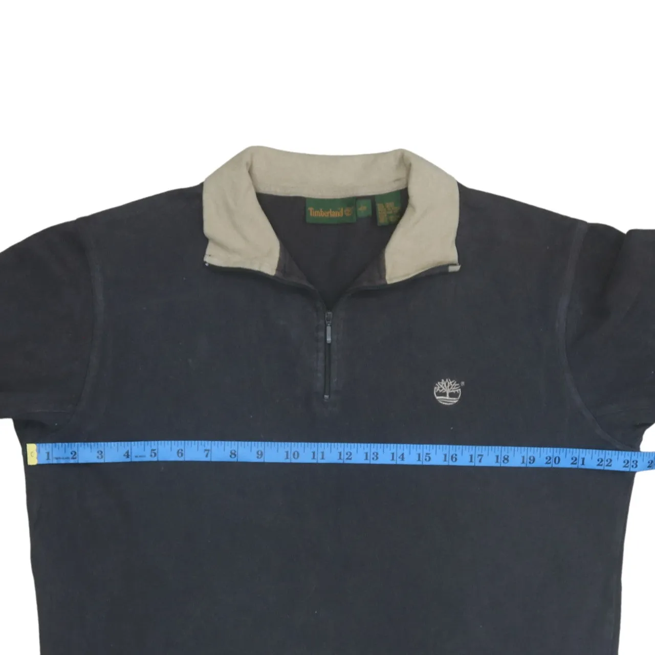 Timberland 90's Lightweight Quarter Zip Sweatshirt Large Brown sold by Vintage Club product image thumbnail 5