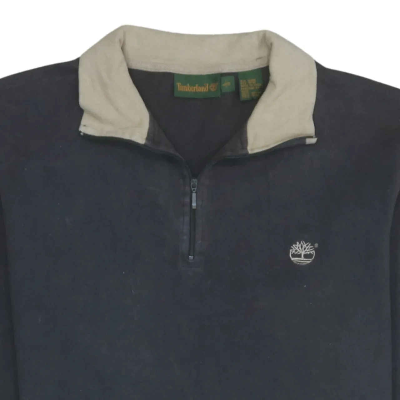 Timberland 90's Lightweight Quarter Zip Sweatshirt Large Brown sold by Vintage Club product image thumbnail 3