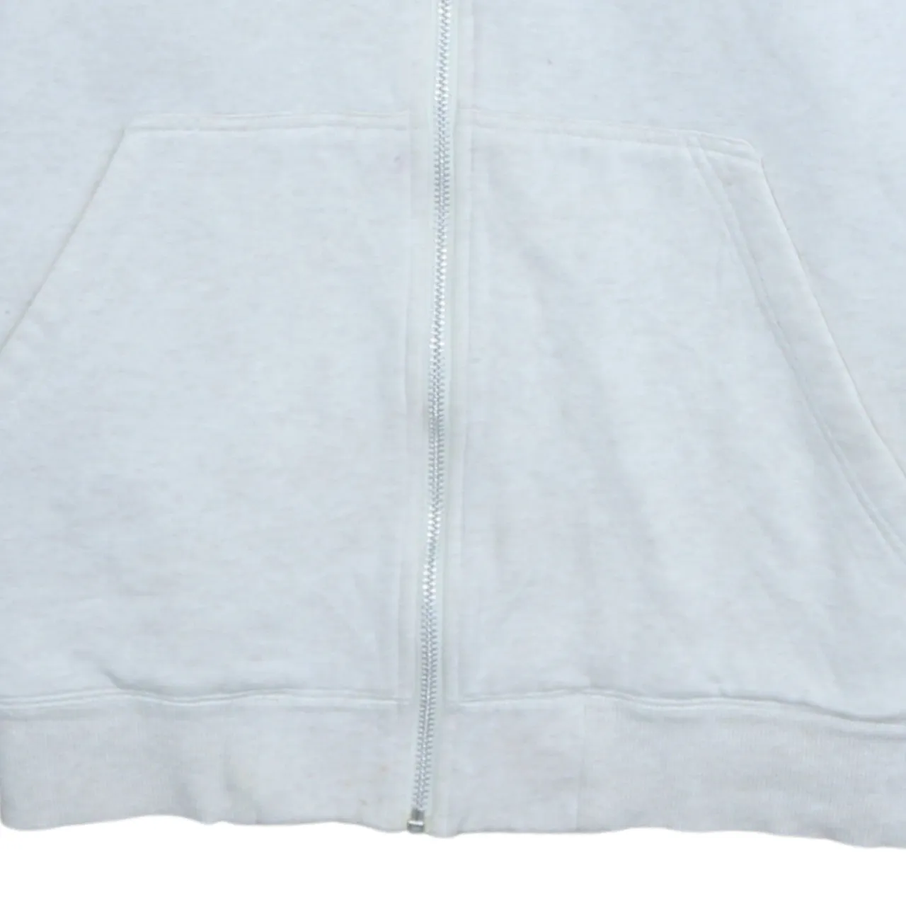 Adidas 90's Drawstring Pockets Full Zip Up Hoodie XLarge White sold by Vintage Club product image thumbnail 4