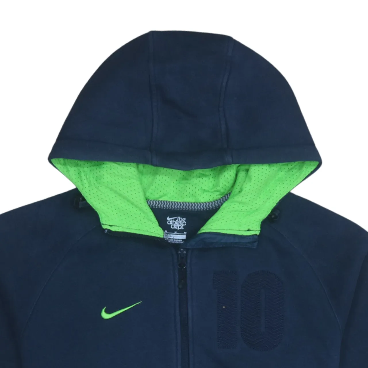 Nike 90's Swoosh Full Zip Up Hoodie Medium Navy Blue sold by Vintage Club product image thumbnail 3