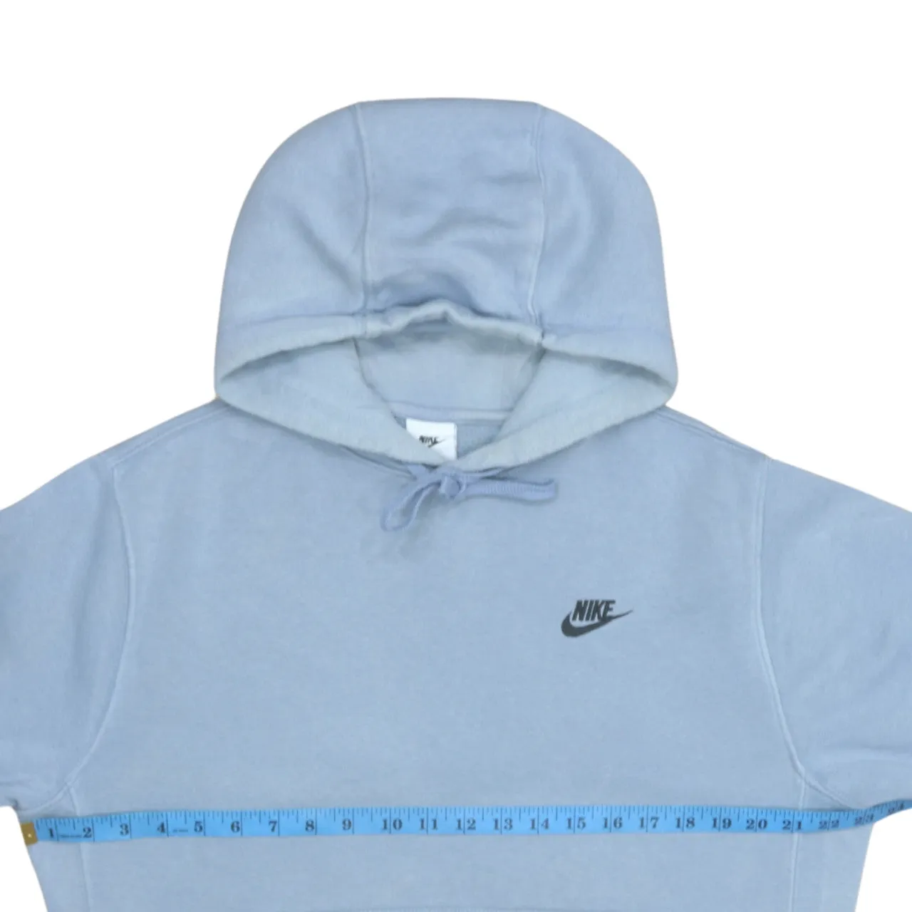 Nike 90's Swoosh Pullover Hoodie Medium Blue sold by Vintage Club product image thumbnail 5