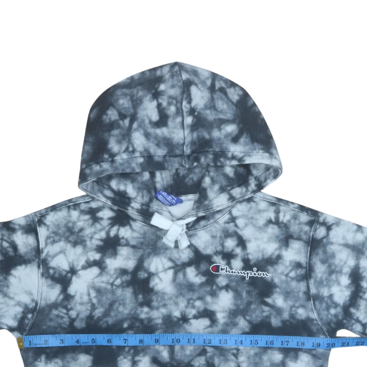 Champion 90's Drawstring Pockets Pullover Hoodie XSmall Black sold by Vintage Club product image thumbnail 5