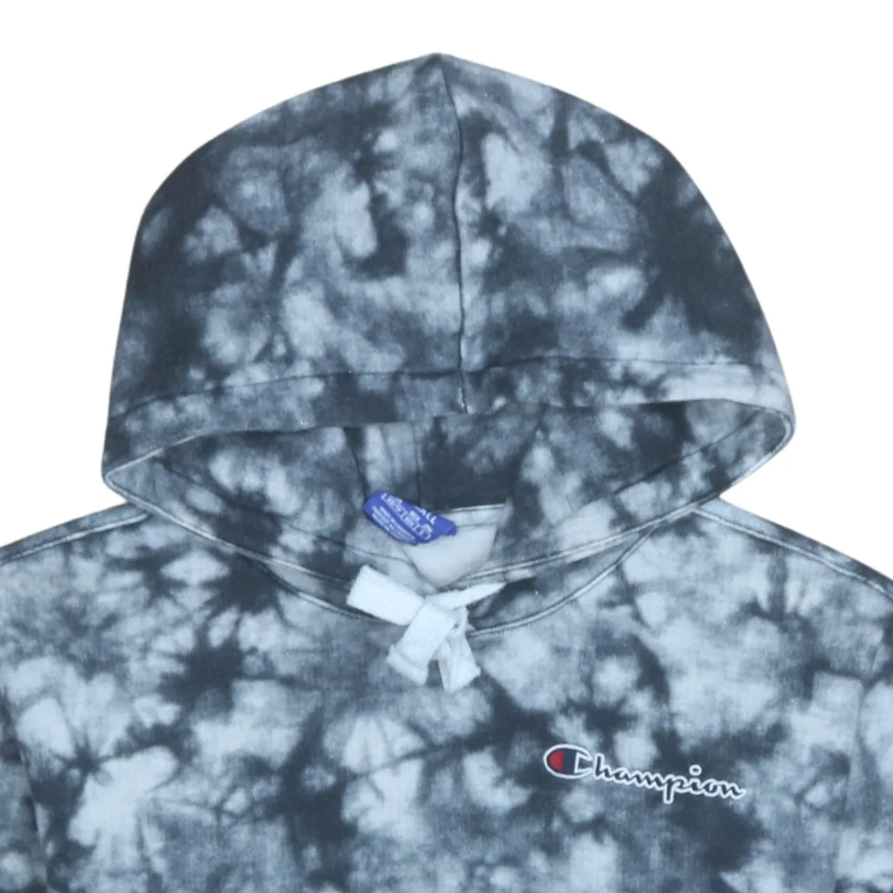 Champion 90's Drawstring Pockets Pullover Hoodie XSmall Black sold by Vintage Club product image thumbnail 3
