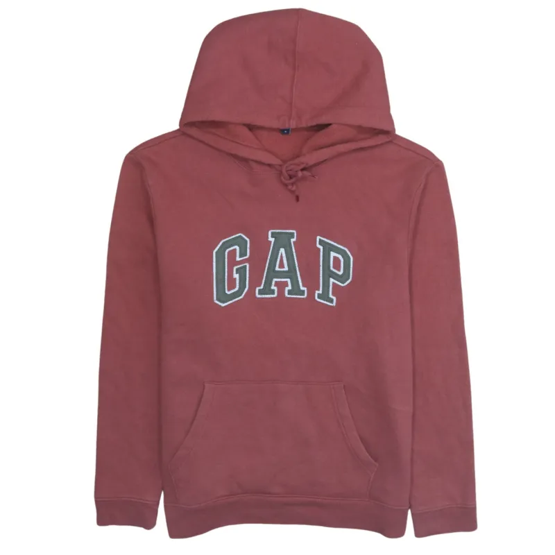 Gap 90's Spellout Pullover Hoodie Medium Burgundy Red made by GAP