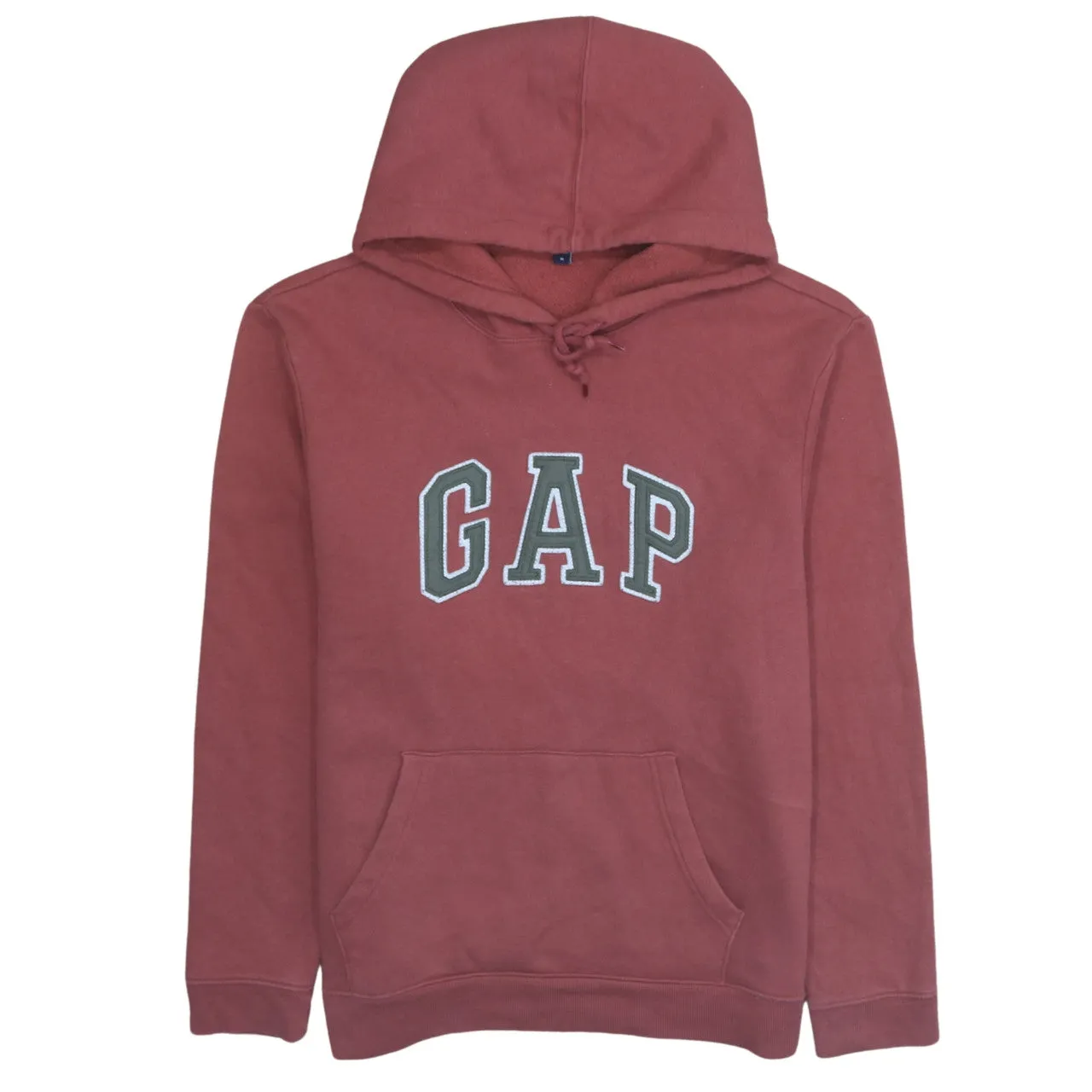 Gap 90's Spellout Pullover Hoodie Medium Burgundy Red sold by Vintage Club