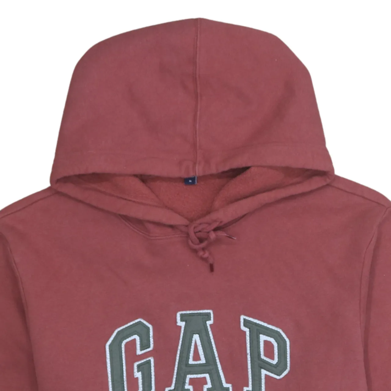 Gap 90's Spellout Pullover Hoodie Medium Burgundy Red sold by Vintage Club product image thumbnail 3
